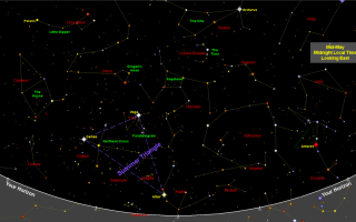 Carte Du Ciel Nocturne De Mai 2021: Astérismes